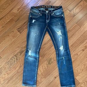 Rock Revival size 28 mid-rise straight leg Jean